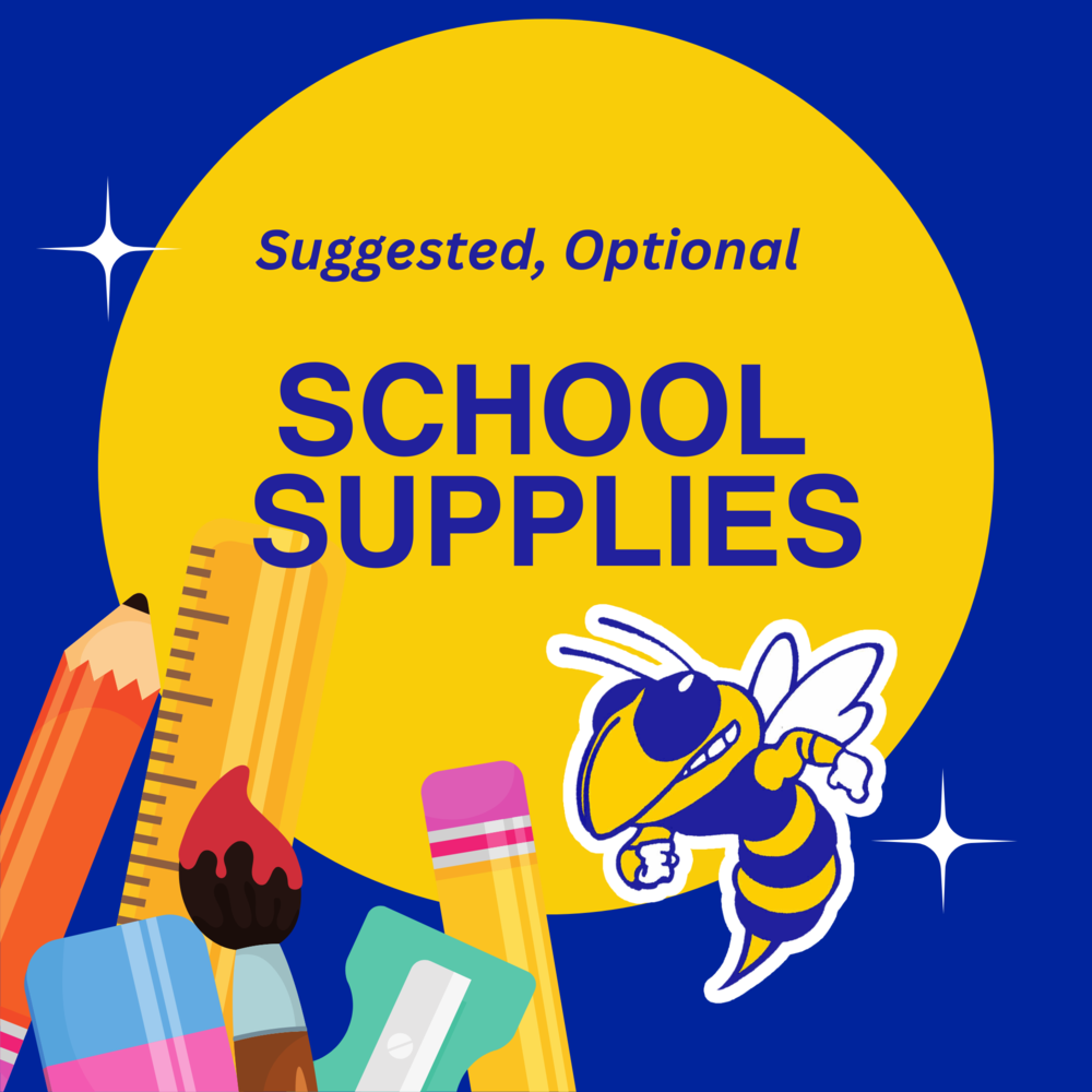 Optional School Supplies List Graphic