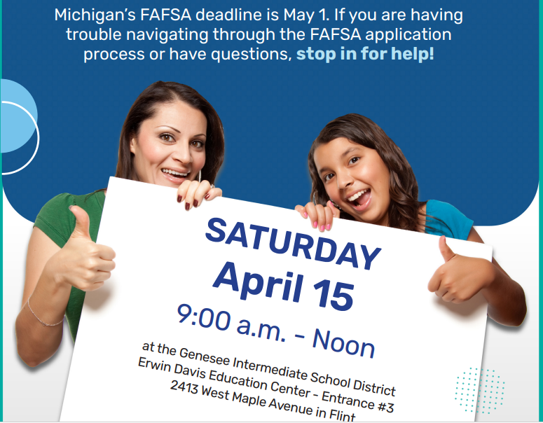FAFSA Workshop, Saturday April 15