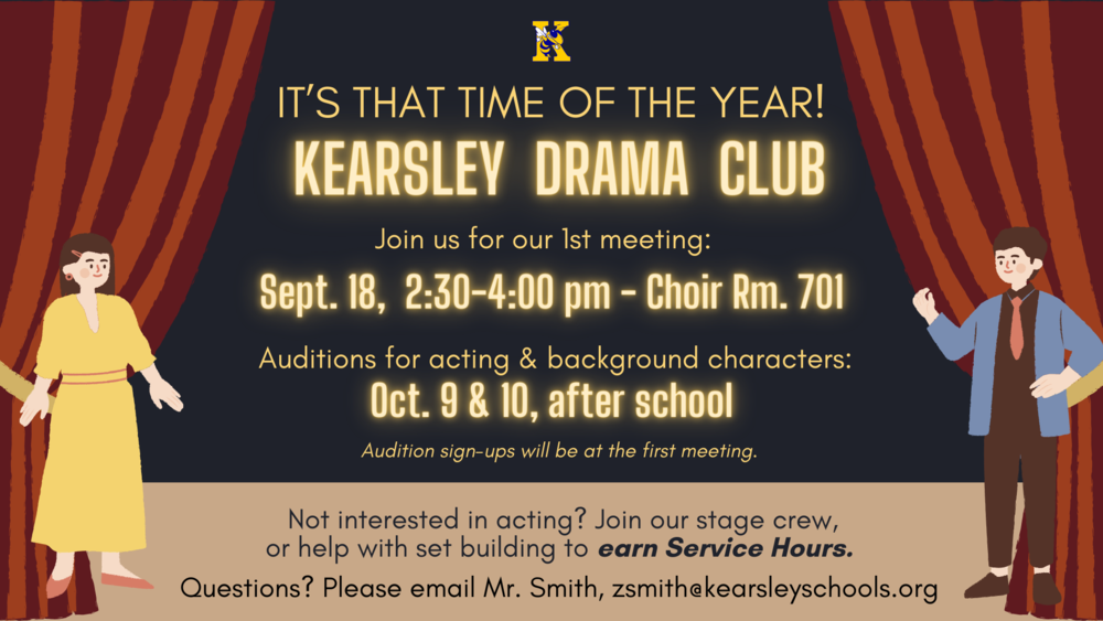 KHS Drama Club Meeting Sept. 18