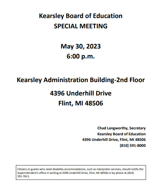 May 30, 2023 Board Meeting