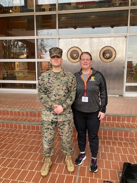 Kristie Zamora at Marine Corps